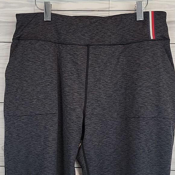 Tommy Hilfiger Gray High-Waisted Athletic Leggings Womens Size L - Picture 2 of 11